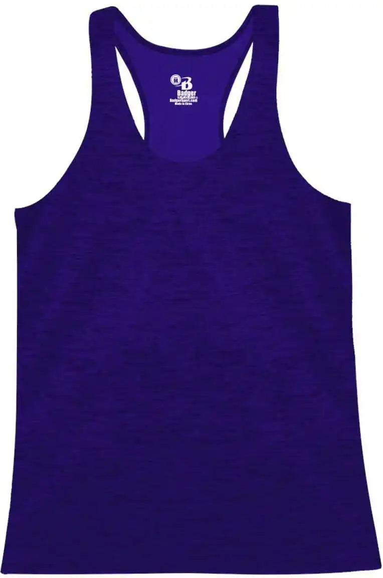 Badger Sport 4161 Tonal Blend Racerback Tank - Purple