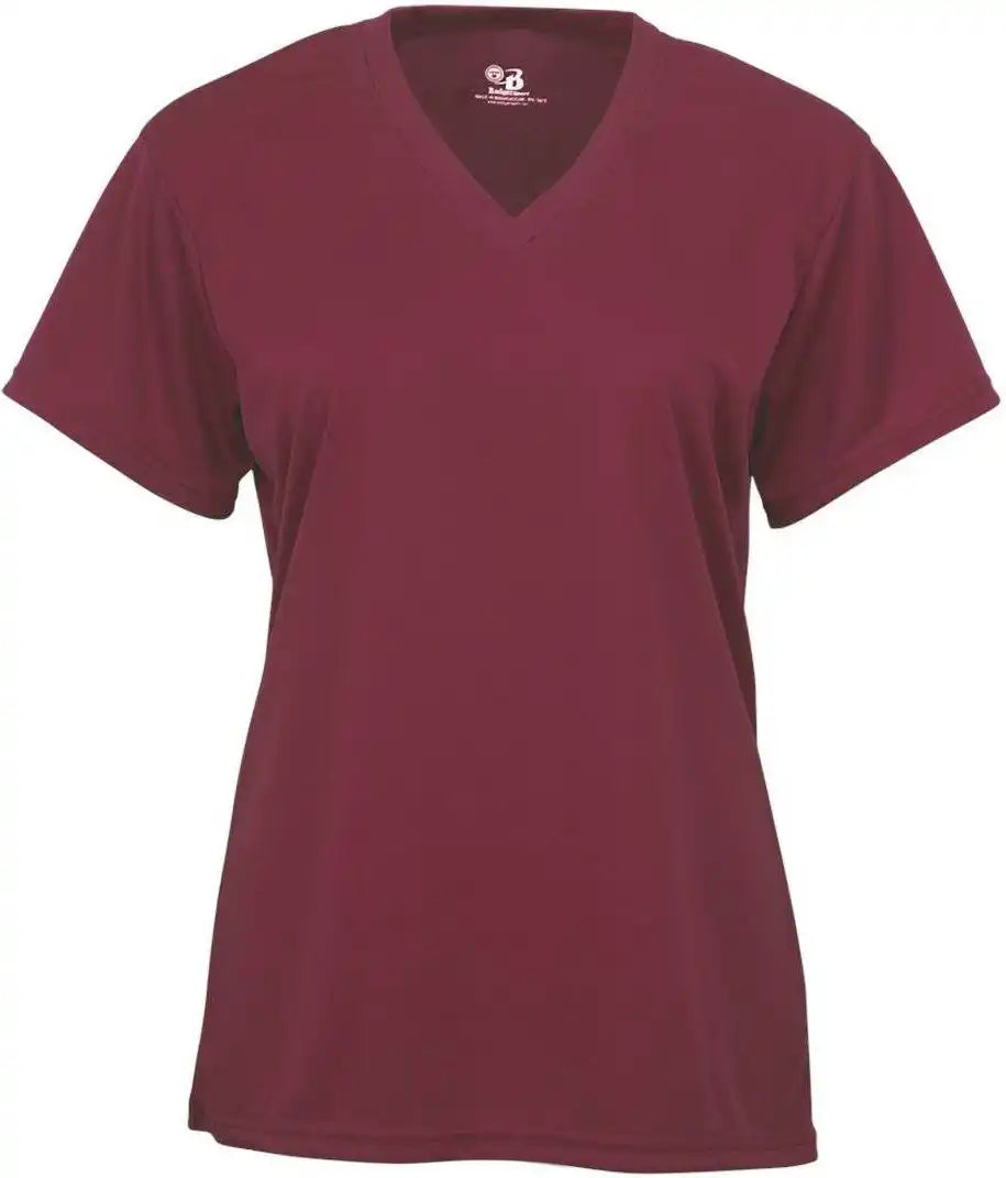 Badger Sport 4162 B-core Ladies S/s V-neck Tee - Cardinal
