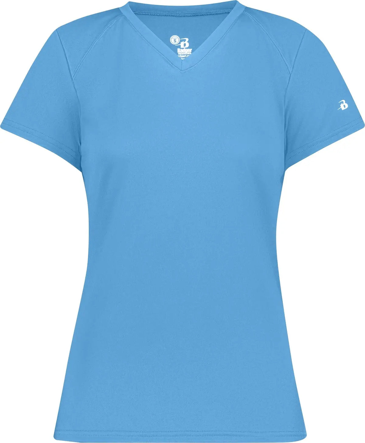 Badger Sport 4162 B-core Ladies S/s V-neck Tee - Columbia Blue
