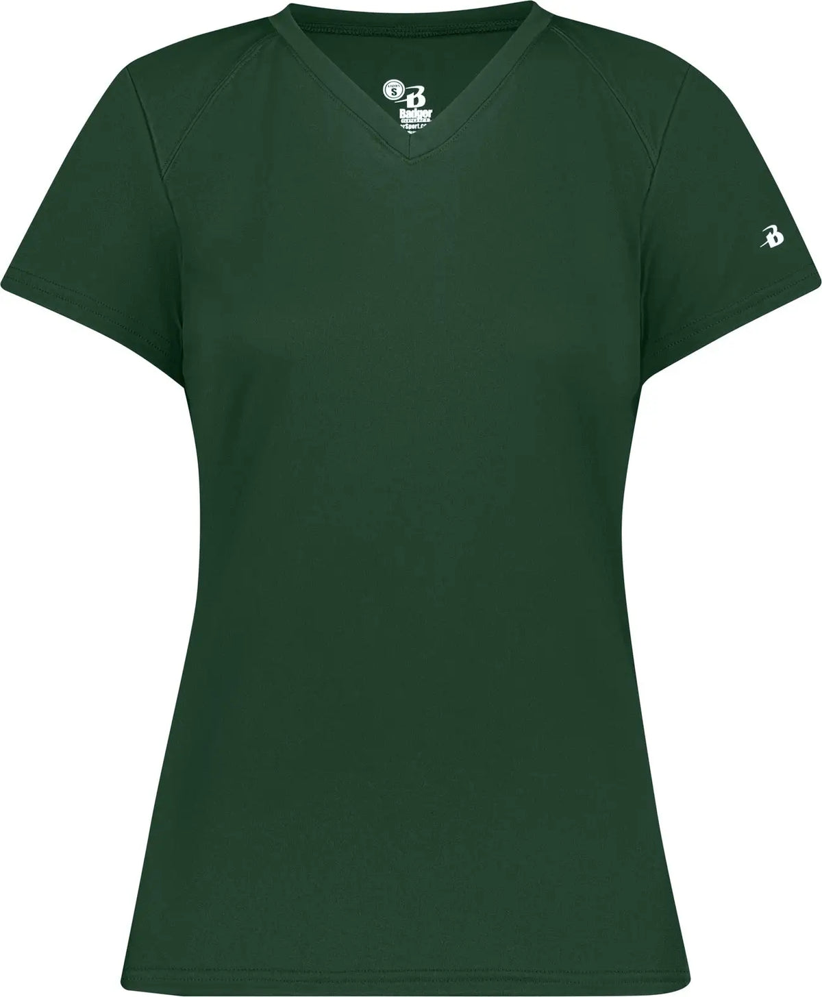 Badger Sport 4162 B-core Ladies S/s V-neck Tee - Forest