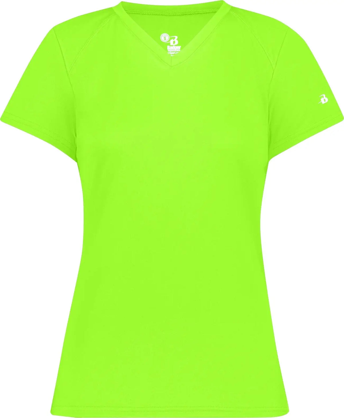 Badger Sport 4162 B-core Ladies S/s V-neck Tee - Lime