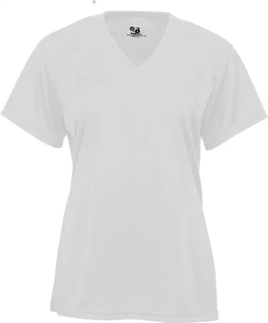 Badger Sport 4162 B-core Ladies S/s V-neck Tee - Silver