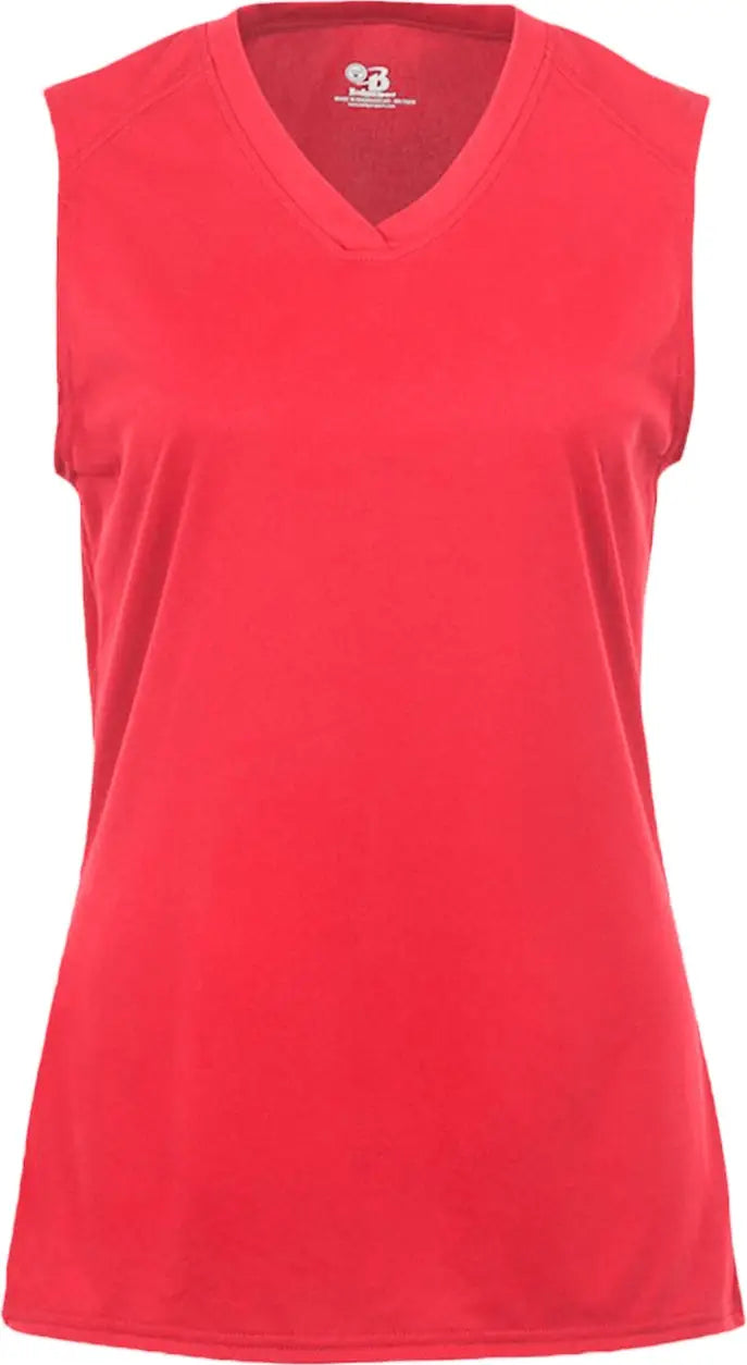 Badger Sport 4163 Ladies B-core Sleeveless Tank - Hot Coral