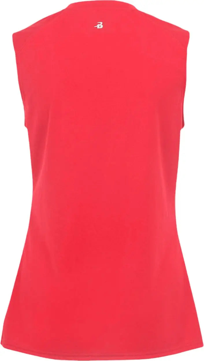 Badger Sport 4163 Ladies B-core Sleeveless Tank - Hot Coral
