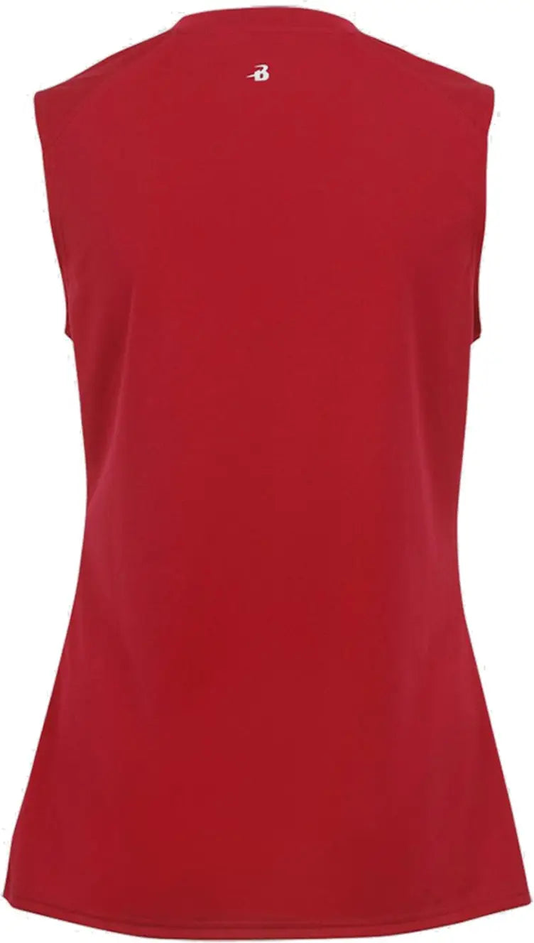 Badger Sport 4163 Ladies B-core Sleeveless Tank - Red
