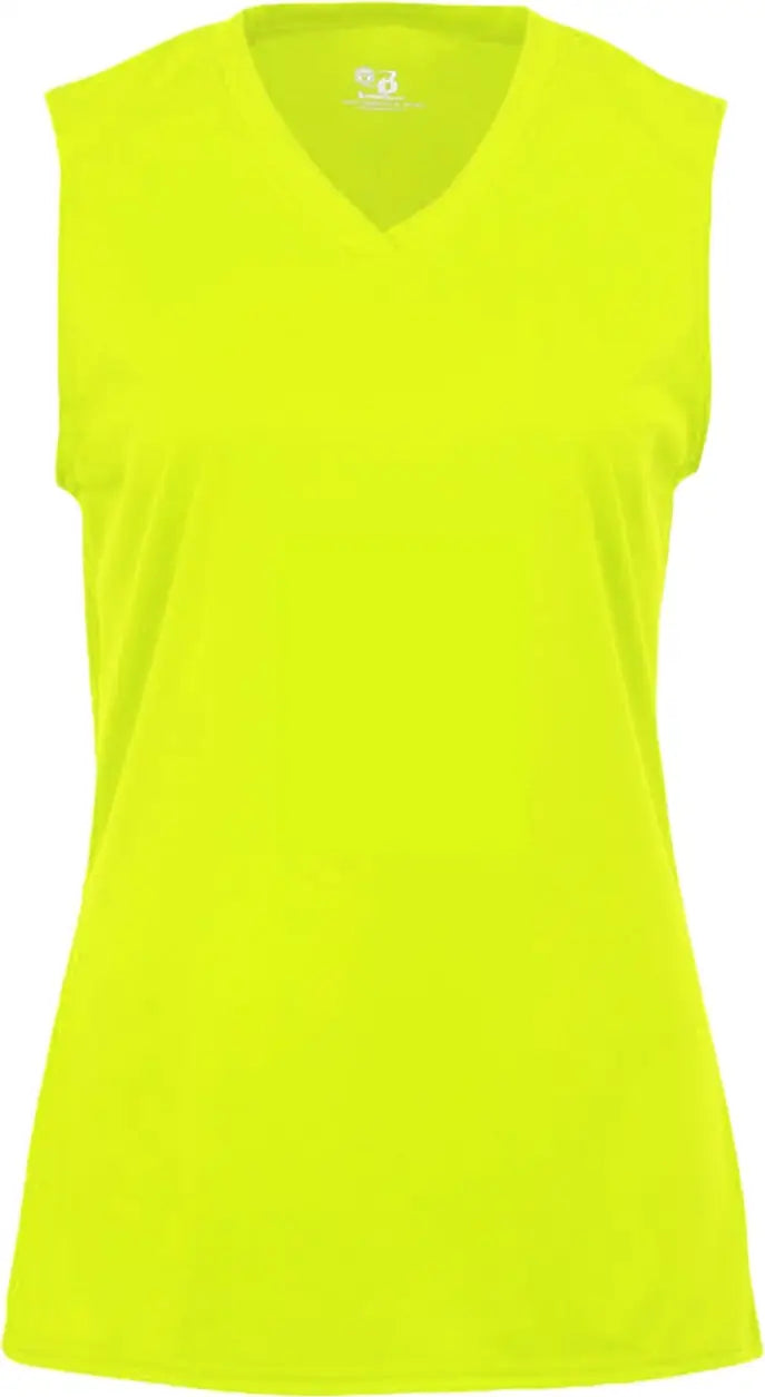 Badger Sport 4163 Ladies B-core Sleeveless Tank - Safety Yellow
