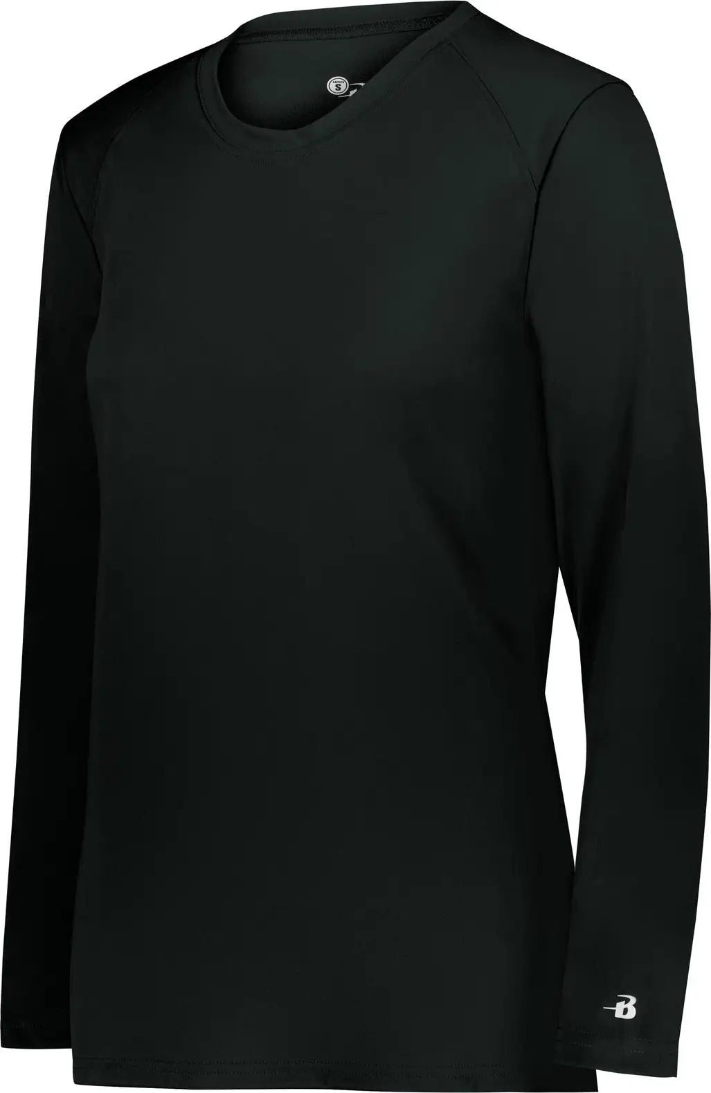 Badger Sport 4164 Ladies B-core Long Sleeve Tee - Black - Xs
