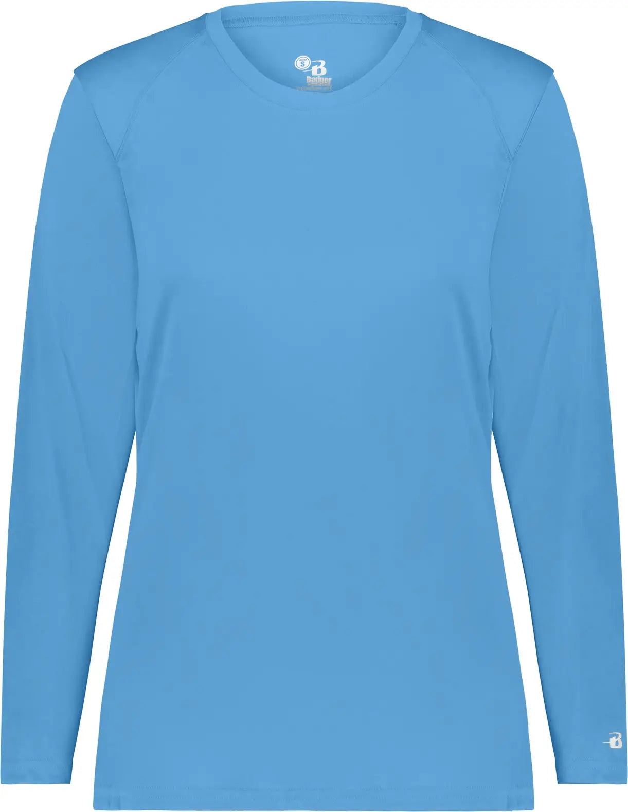 Badger Sport 4164 Ladies B-core Long Sleeve Tee - Columbia Blue - Xs