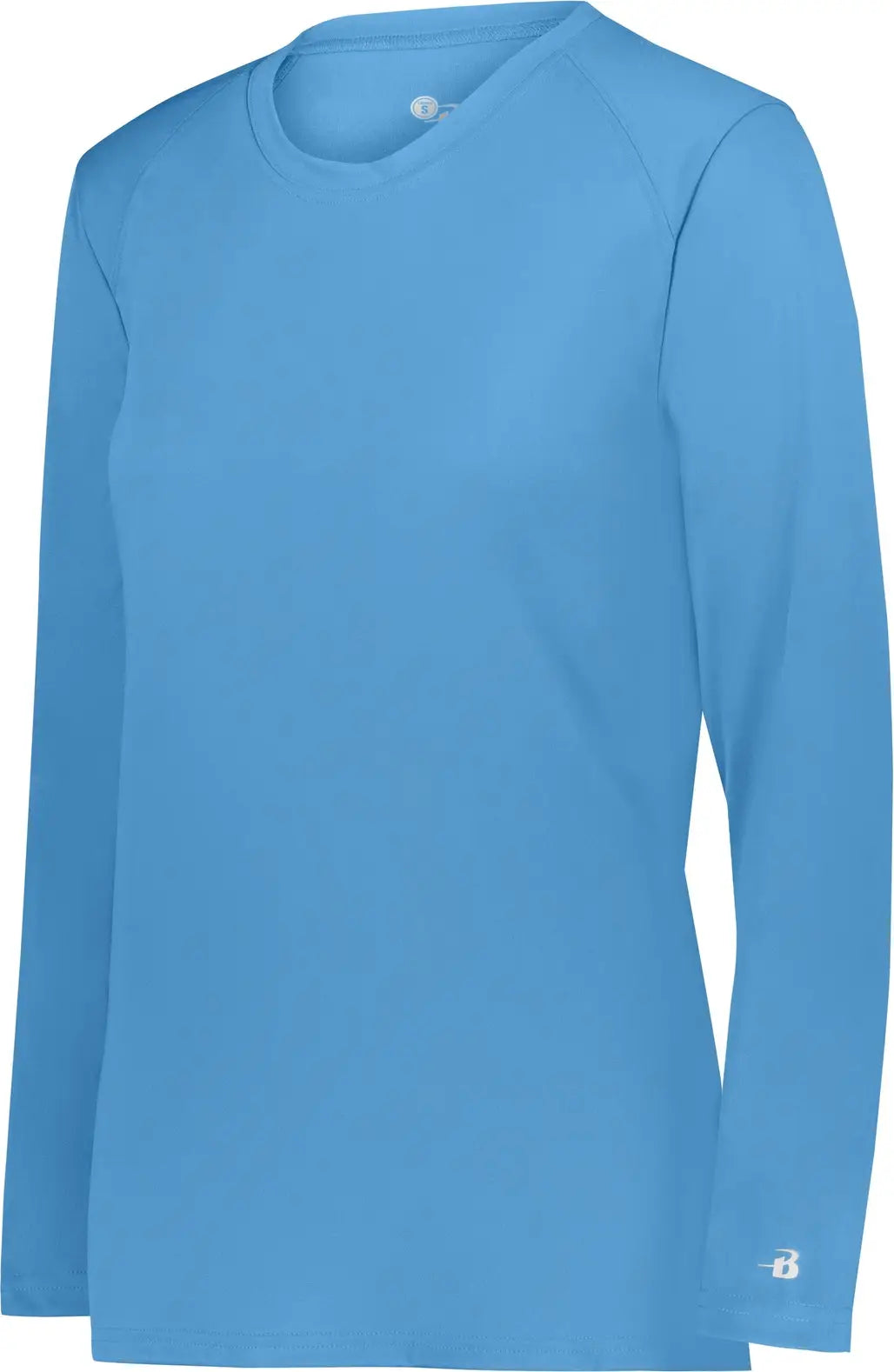 Badger Sport 4164 Ladies B-core Long Sleeve Tee - Columbia Blue - Xs