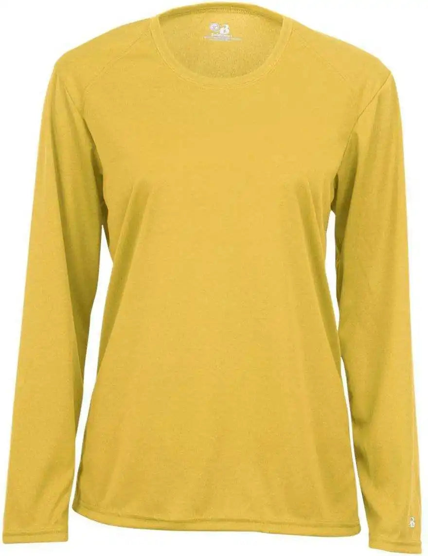 Badger Sport 4164 Ladies b Core Long Sleeve Tee Gold