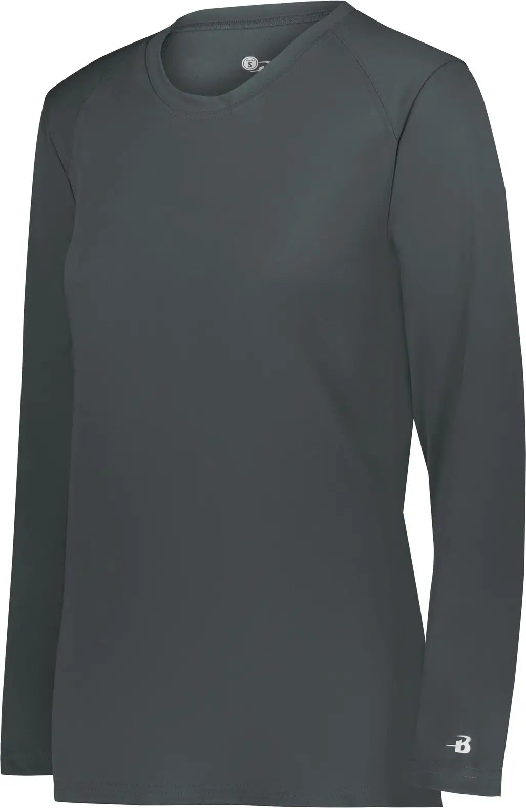 Badger Sport 4164 Ladies B-core Long Sleeve Tee - Graphite - Dark Gray / Xs