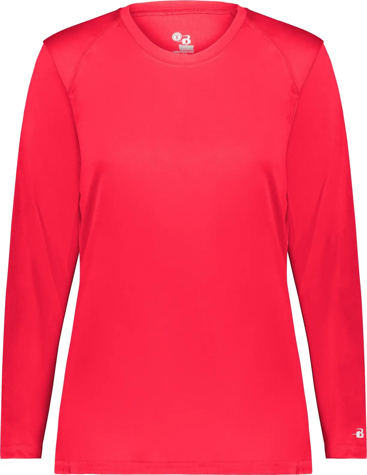 Badger Sport 4164 Ladies B-core Long Sleeve Tee - Hot Coral - Xs