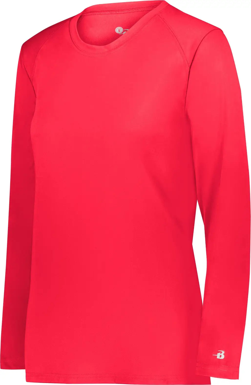 Badger Sport 4164 Ladies B-core Long Sleeve Tee - Hot Coral - Xs