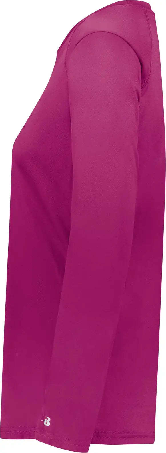 Badger Sport 4164 Ladies B-core Long Sleeve Tee - Hot Pink