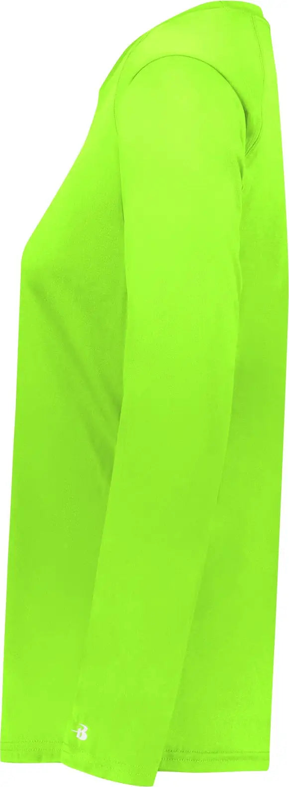 Badger Sport 4164 Ladies B-core Long Sleeve Tee - Lime