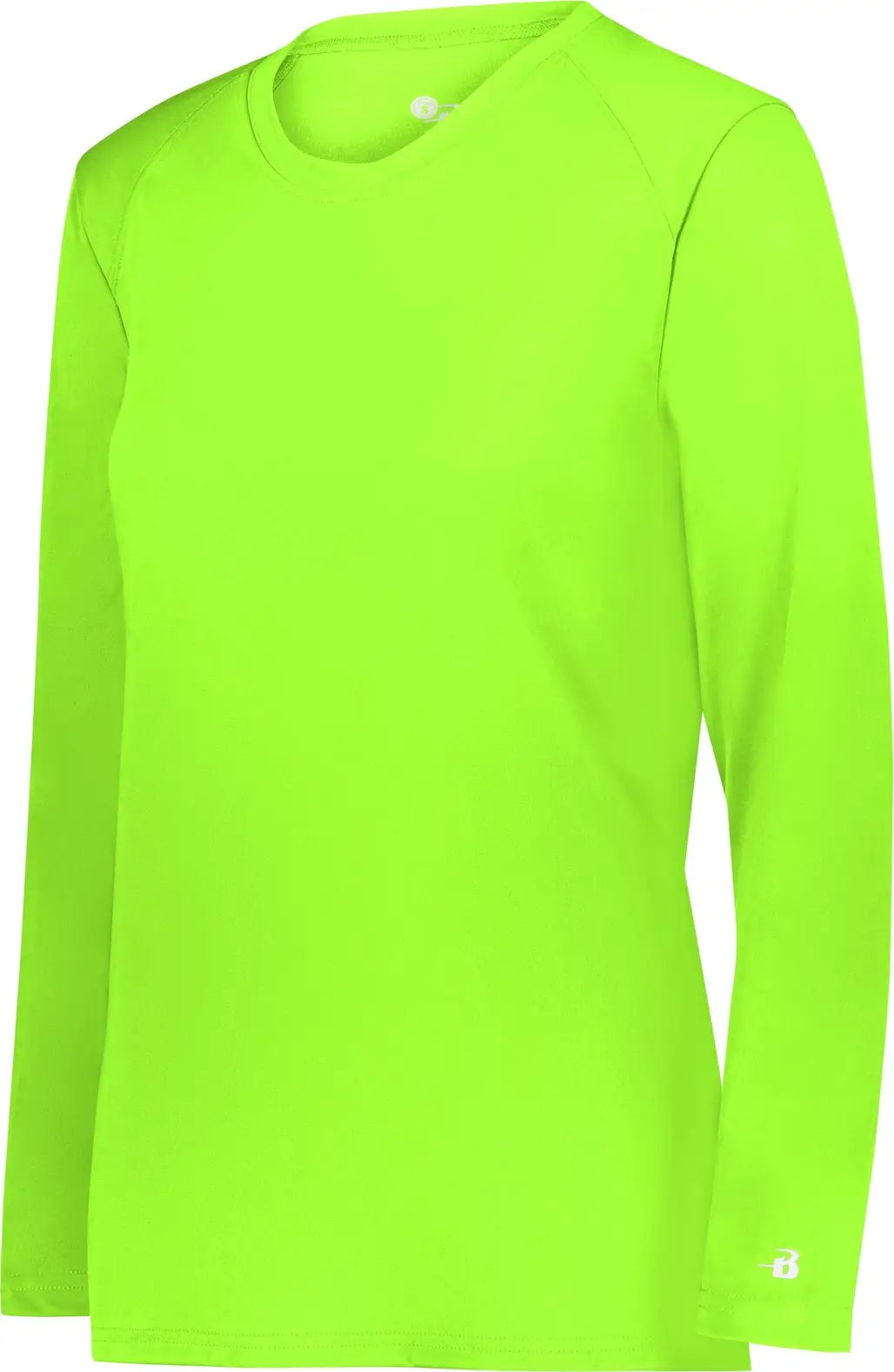 Badger Sport 4164 Ladies B-core Long Sleeve Tee - Lime - Xs