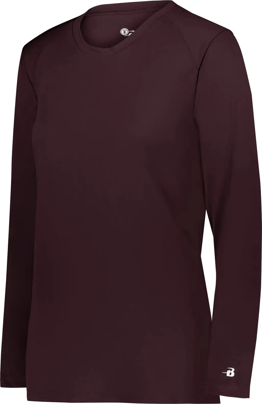 Badger Sport 4164 Ladies B-core Long Sleeve Tee - Maroon