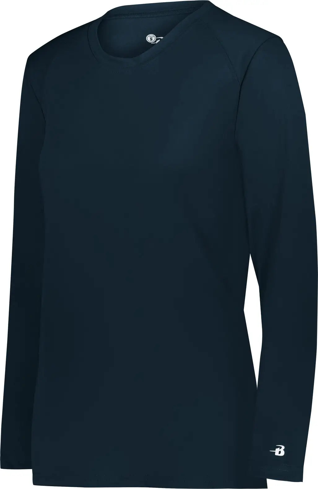 Badger Sport 4164 Ladies B-core Long Sleeve Tee - Navy - Xs