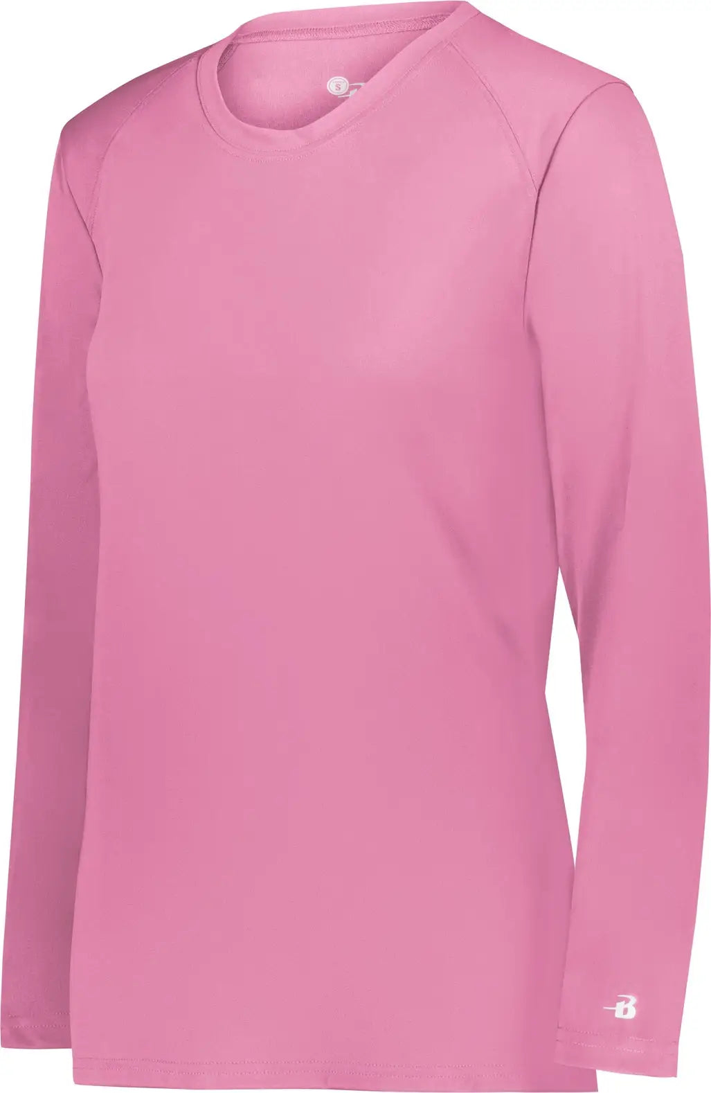 Badger Sport 4164 Ladies B-core Long Sleeve Tee - Pink - Xs