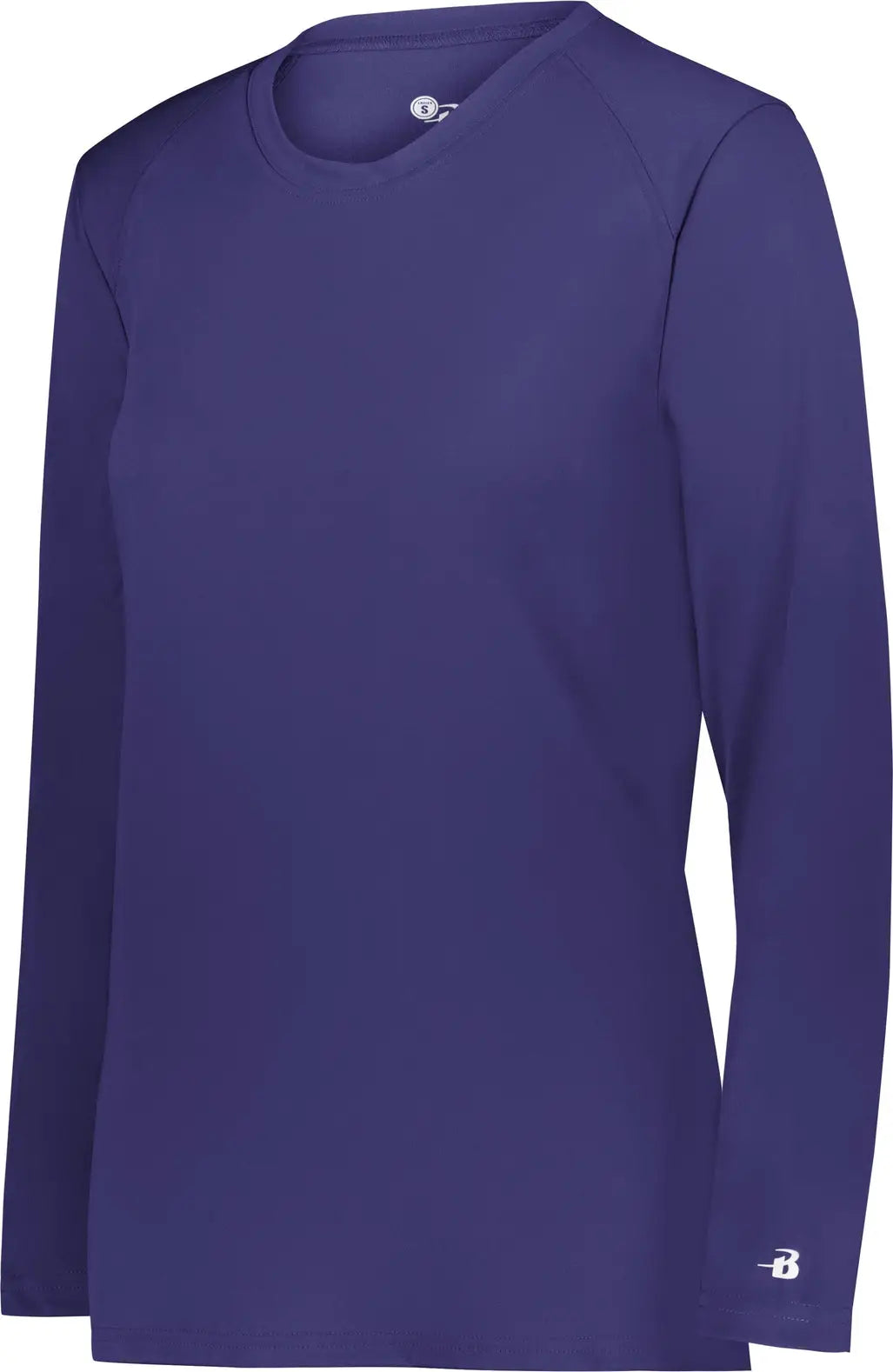 Badger Sport 4164 Ladies B-core Long Sleeve Tee - Purple - Xs