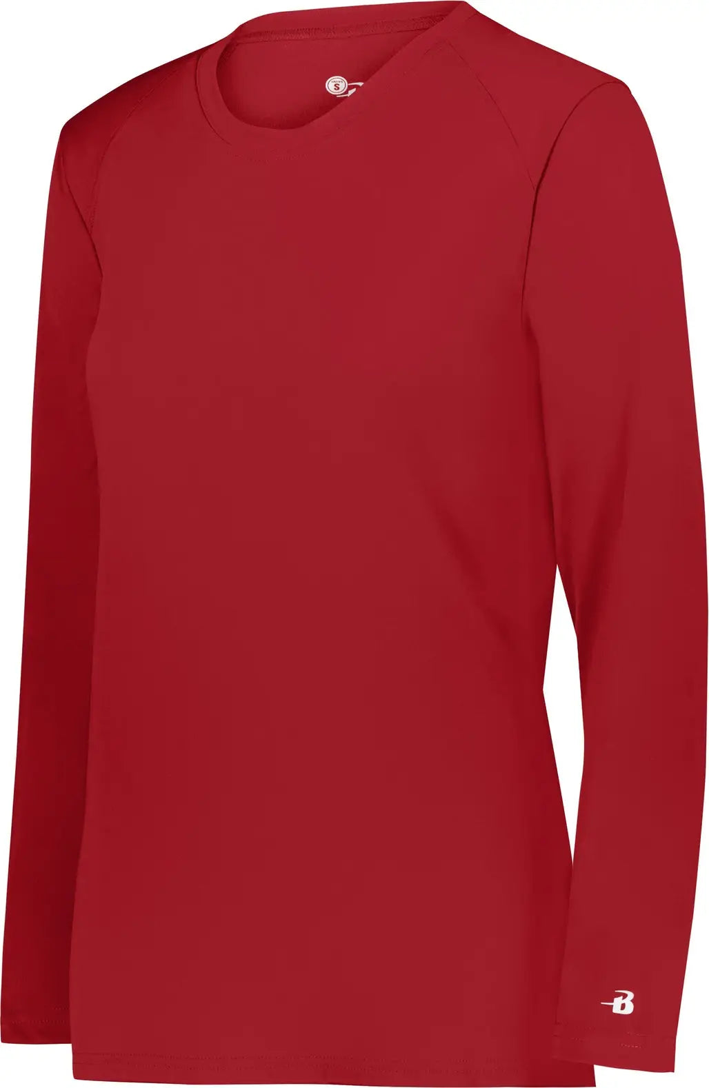 Badger Sport 4164 Ladies B-core Long Sleeve Tee - Red - Xs