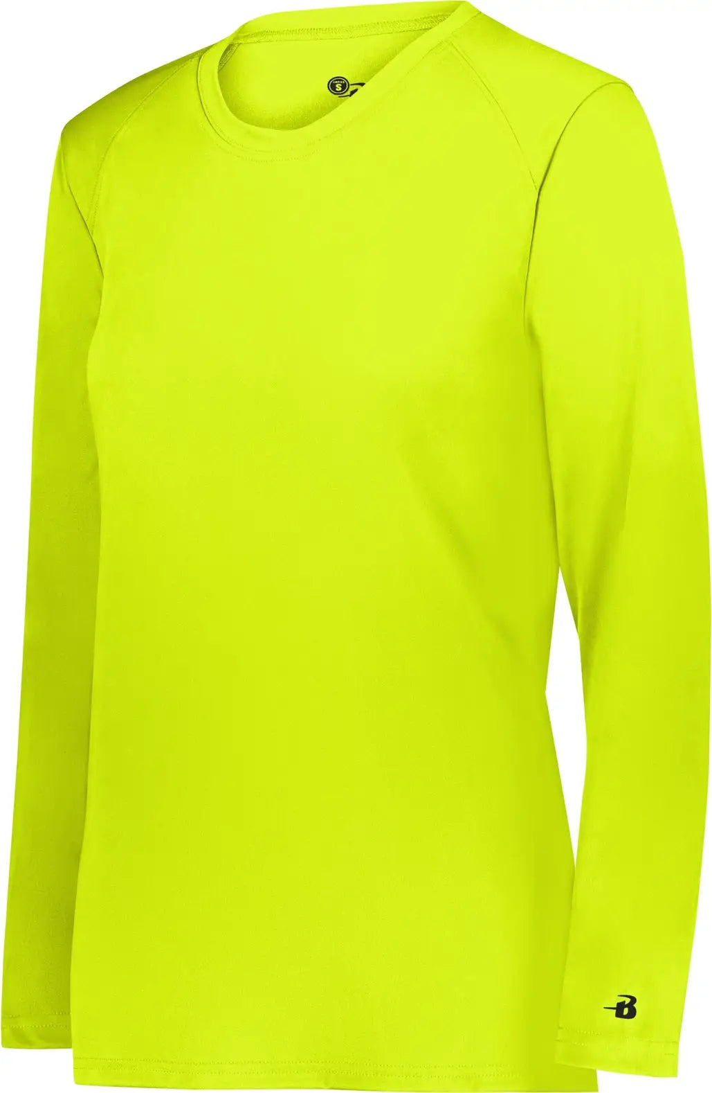 Badger Sport 4164 Ladies B-core Long Sleeve Tee - Safety Yellow