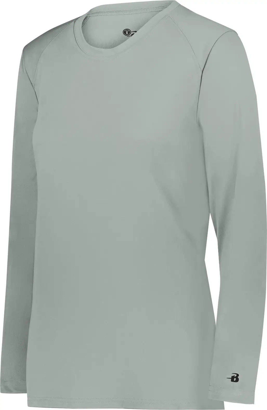 Badger Sport 4164 Ladies B-core Long Sleeve Tee - Silver