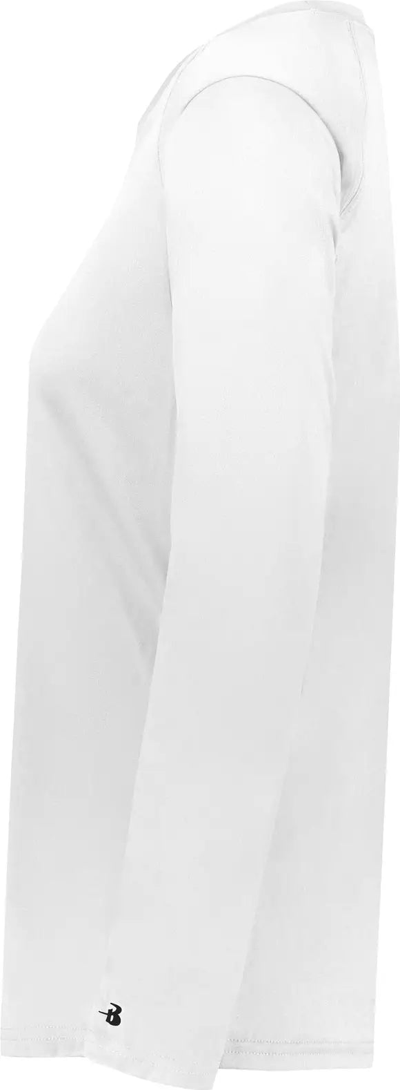 Badger Sport 4164 Ladies B-core Long Sleeve Tee - White