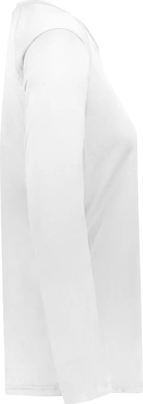 Badger Sport 4164 Ladies B-core Long Sleeve Tee - White