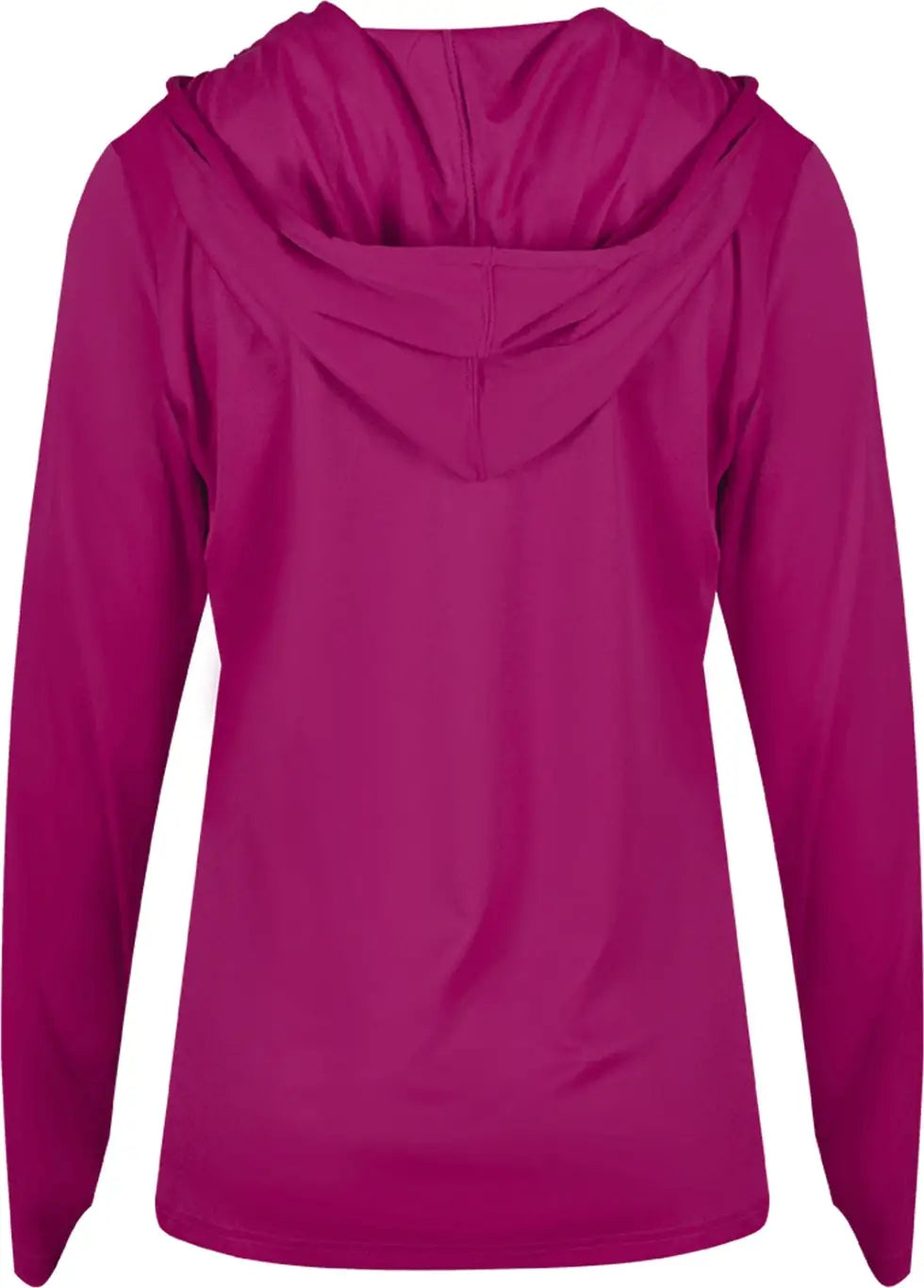 Badger Sport 4165 B-core Long Sleeve Ladies Hoodie Tee - Hot Pink