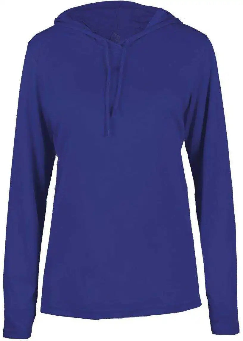 Badger Sport 4165 B-core Long Sleeve Ladies Hoodie Tee - Royal