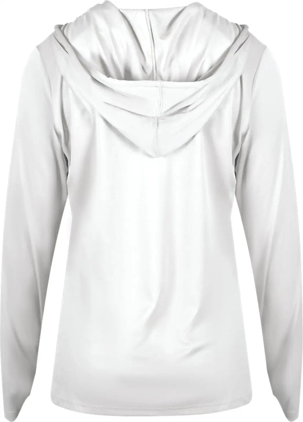 Badger Sport 4165 B-core Long Sleeve Ladies Hoodie Tee - White