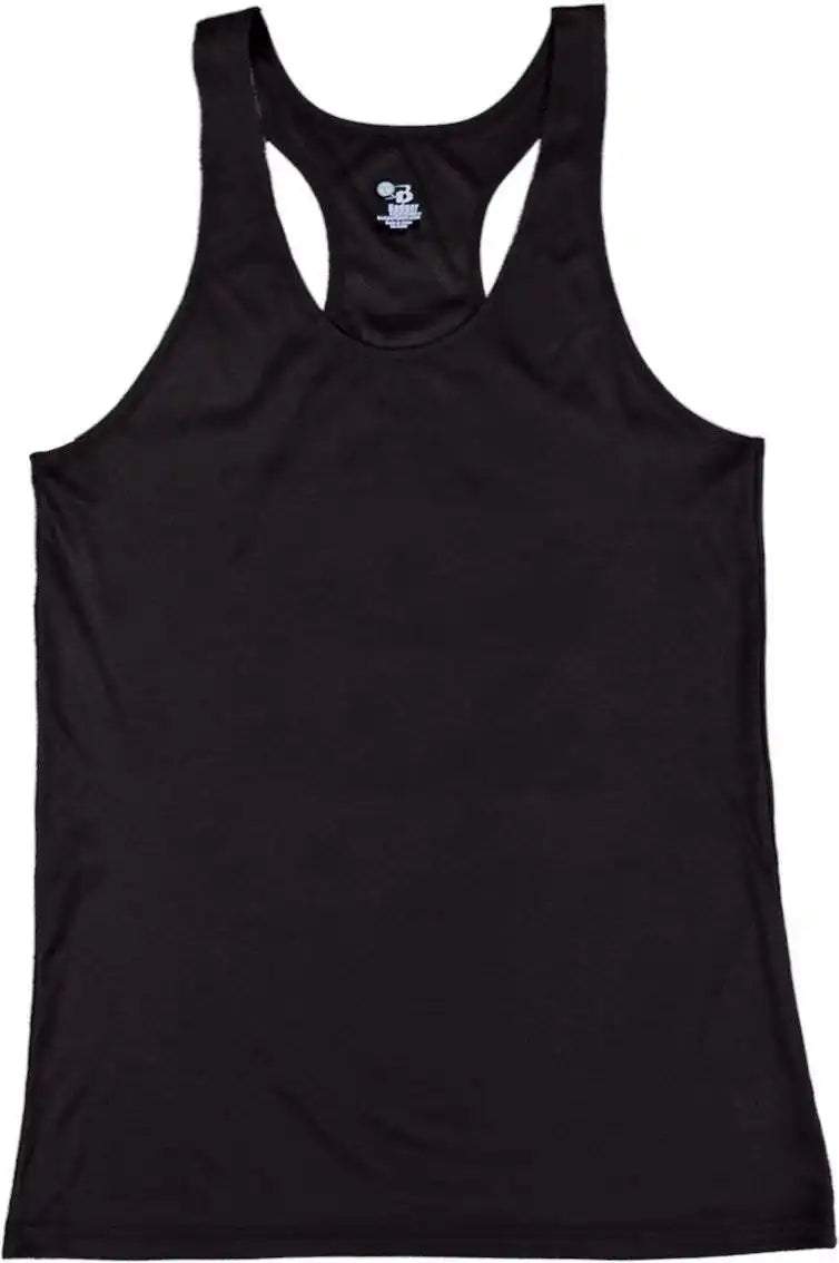Badger Sport 4166 b Core Ladies Racerback Tank Black