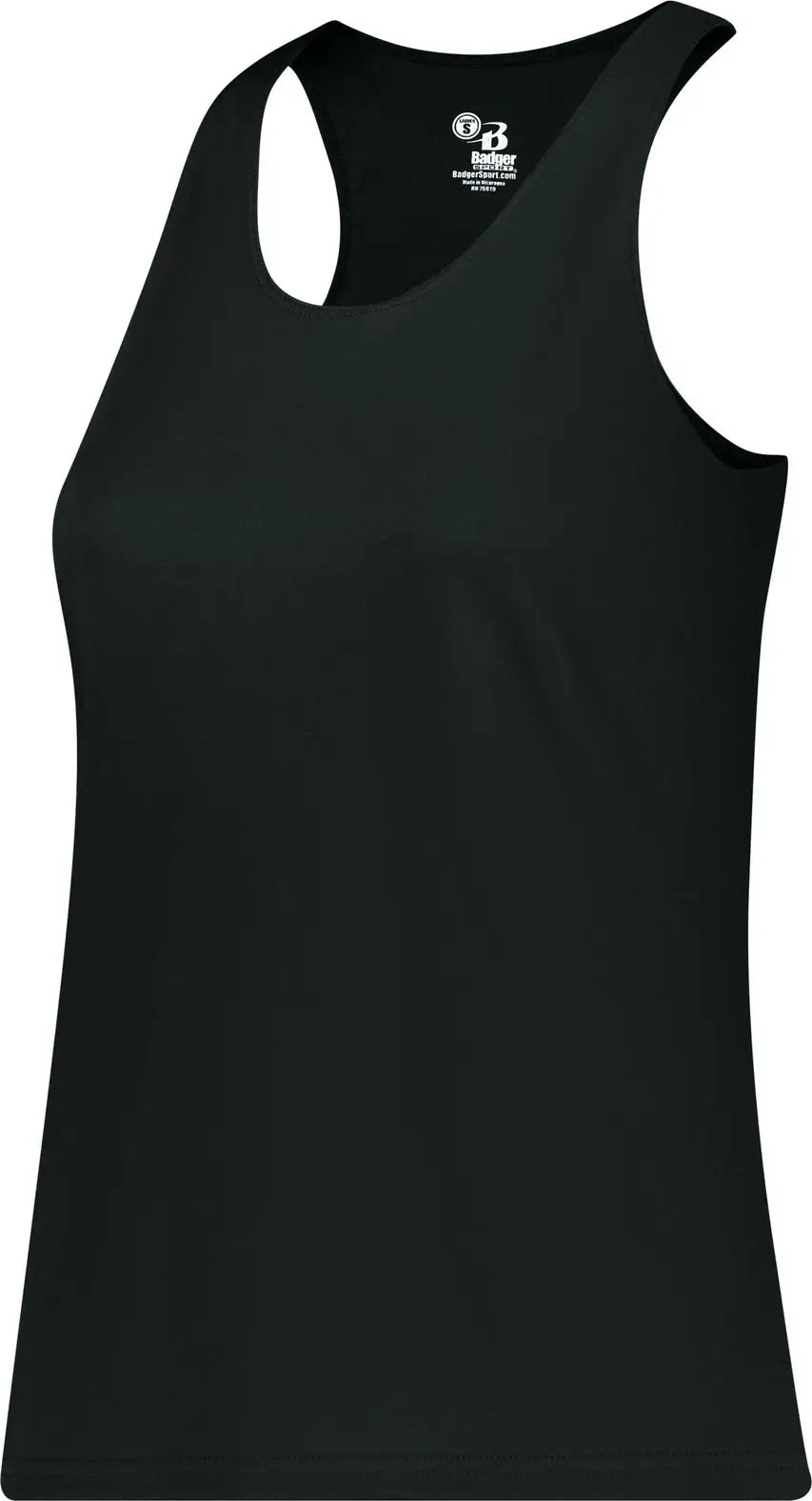 Badger Sport 4166 B-core Ladies Racerback Tank - Black - Xs