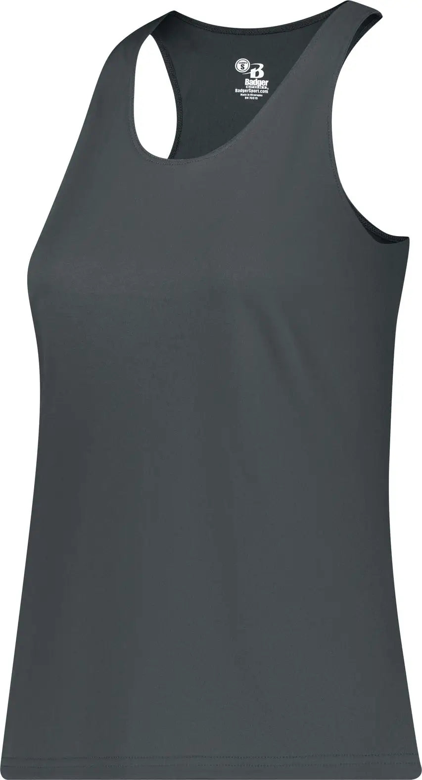 Badger Sport 4166 B-core Ladies Racerback Tank - Graphite - Dark Gray / Xs