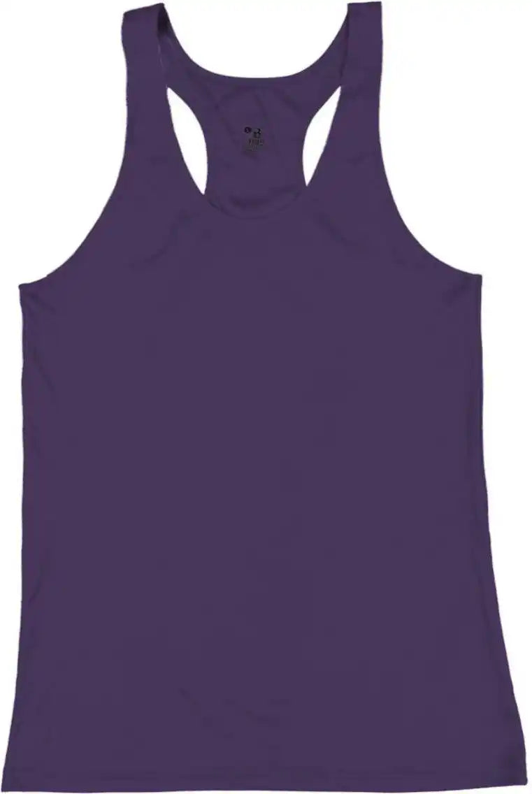 Badger Sport 4166 b Core Ladies Racerback Tank Purple