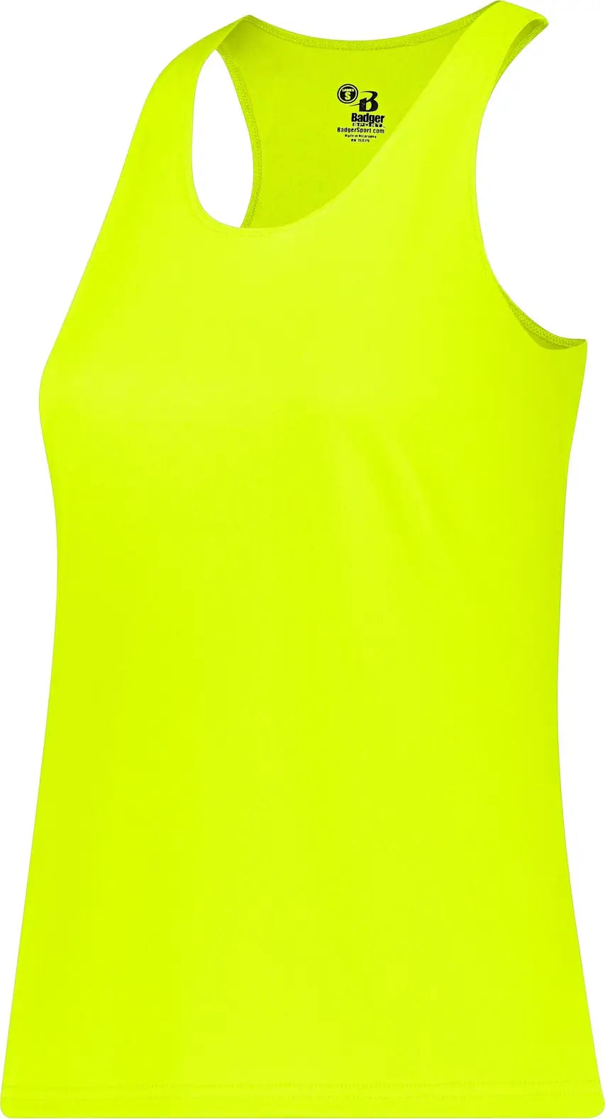 Badger Sport 4166 B-core Ladies Racerback Tank - Safety Yellow