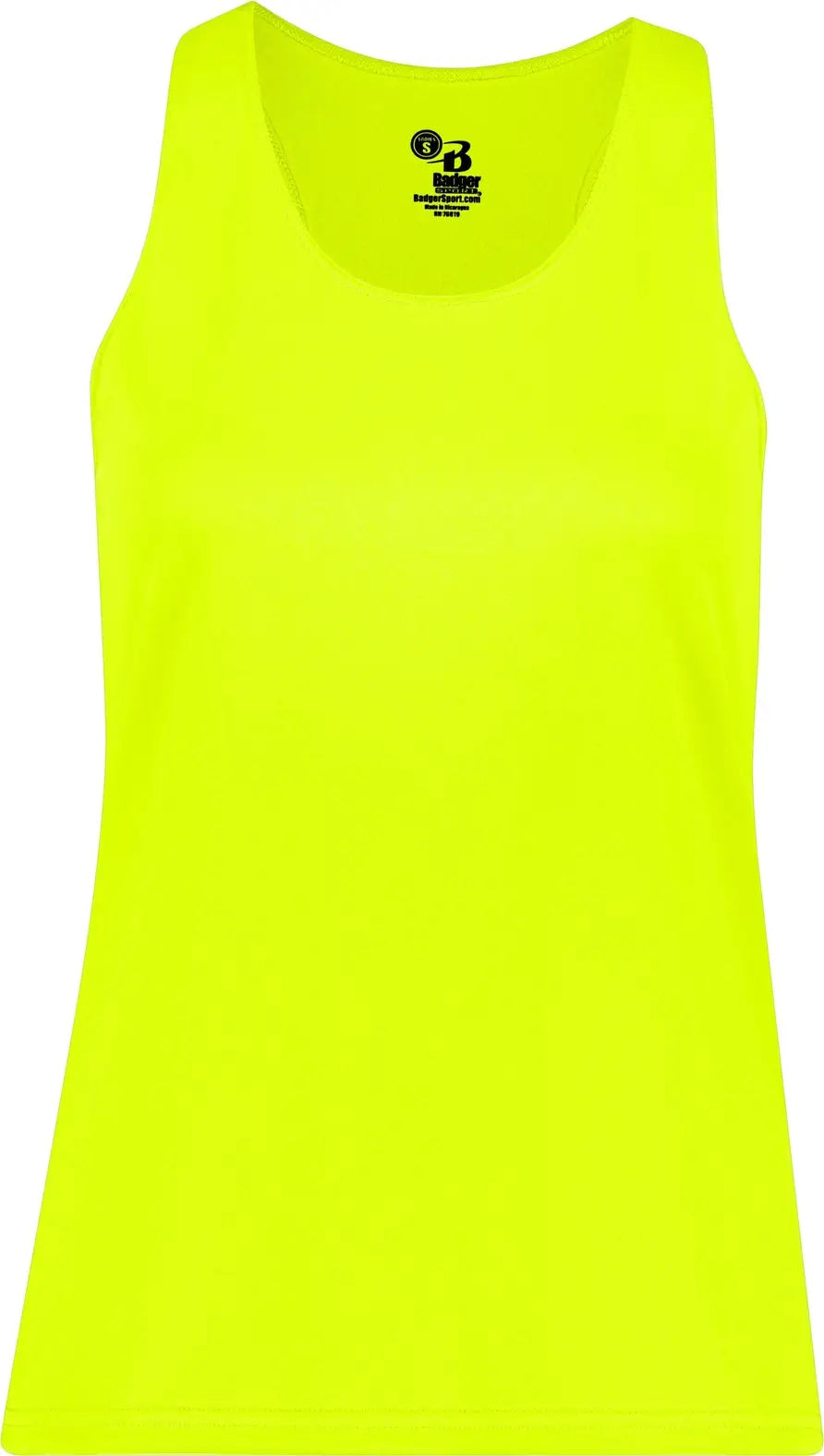 Badger Sport 4166 B-core Ladies Racerback Tank - Safety Yellow