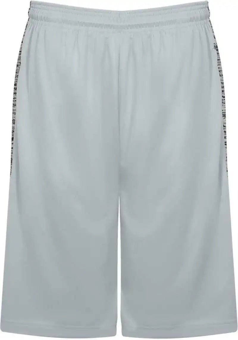 Badger Sport 4168 Tonal Blend Panel Short - Silver Graphite - Light Gray Dark / Adult Xl
