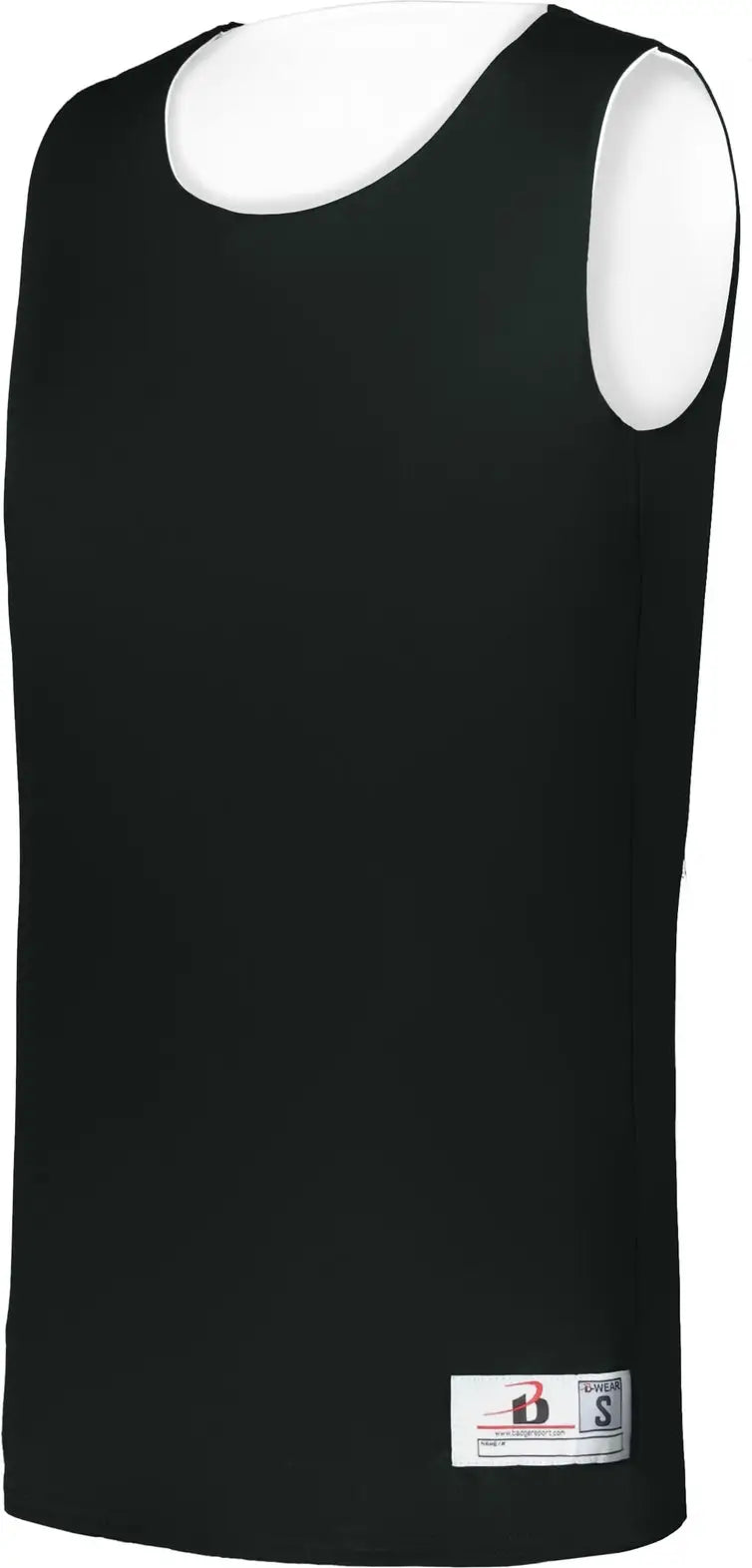 Badger Sport 4169 Ladies B-core Reversible Jersey - Black White - Xs