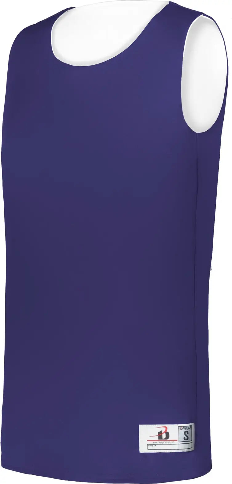Badger Sport 4169 Ladies B-core Reversible Jersey - Purple White - Xs
