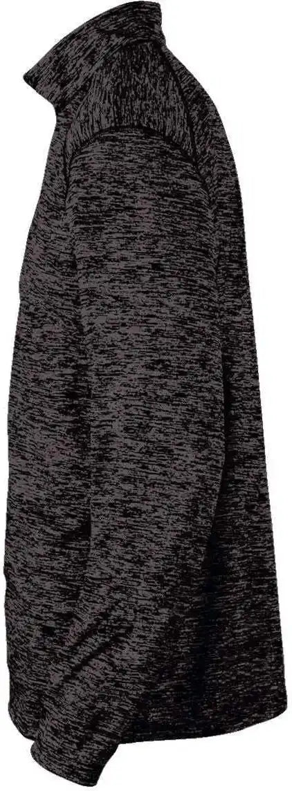 Badger Sport 4172 Tonal Blend 1/4 Zip - Black