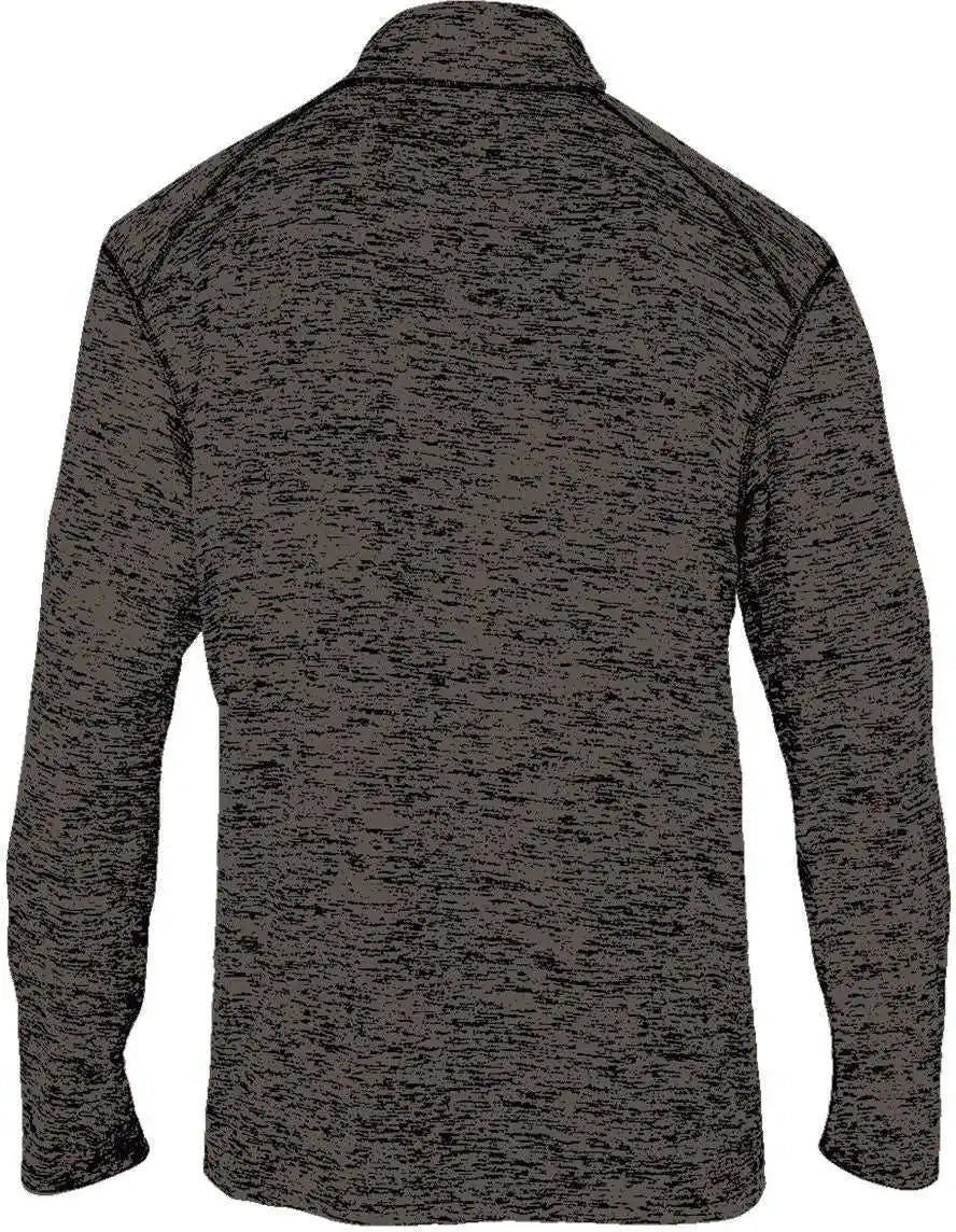 Badger Sport 4172 Tonal Blend 1/4 Zip - Black