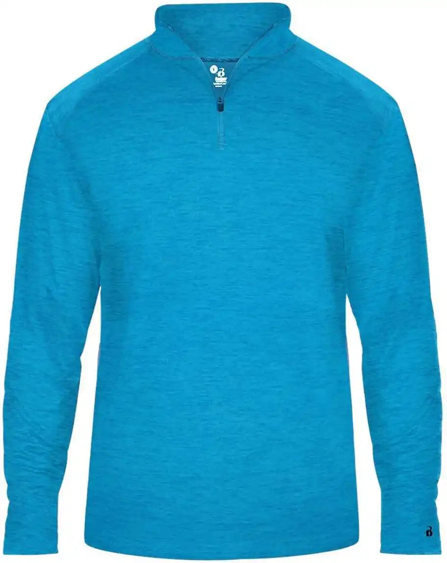 Badger Sport 4172 Tonal Blend 1/4 Zip - Electric Blue