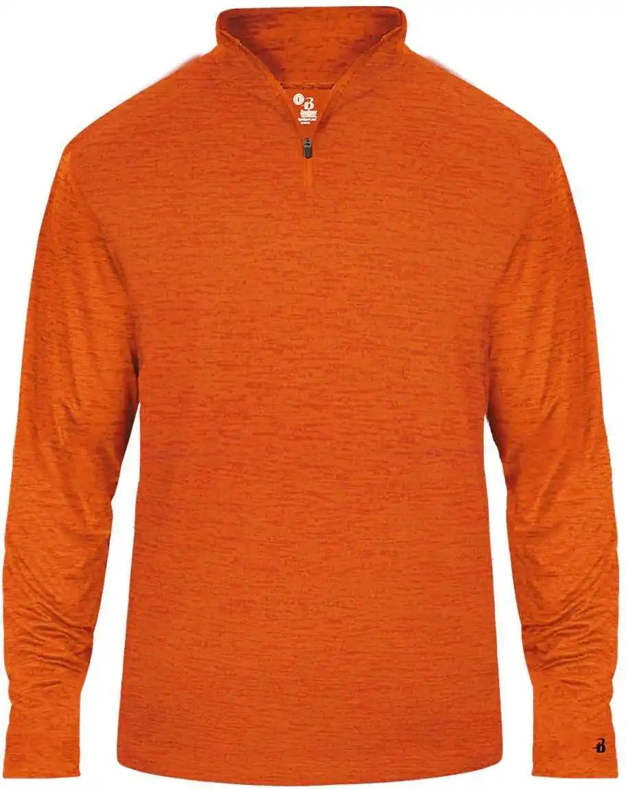 Badger Sport 4172 Tonal Blend 1/4 Zip Orange