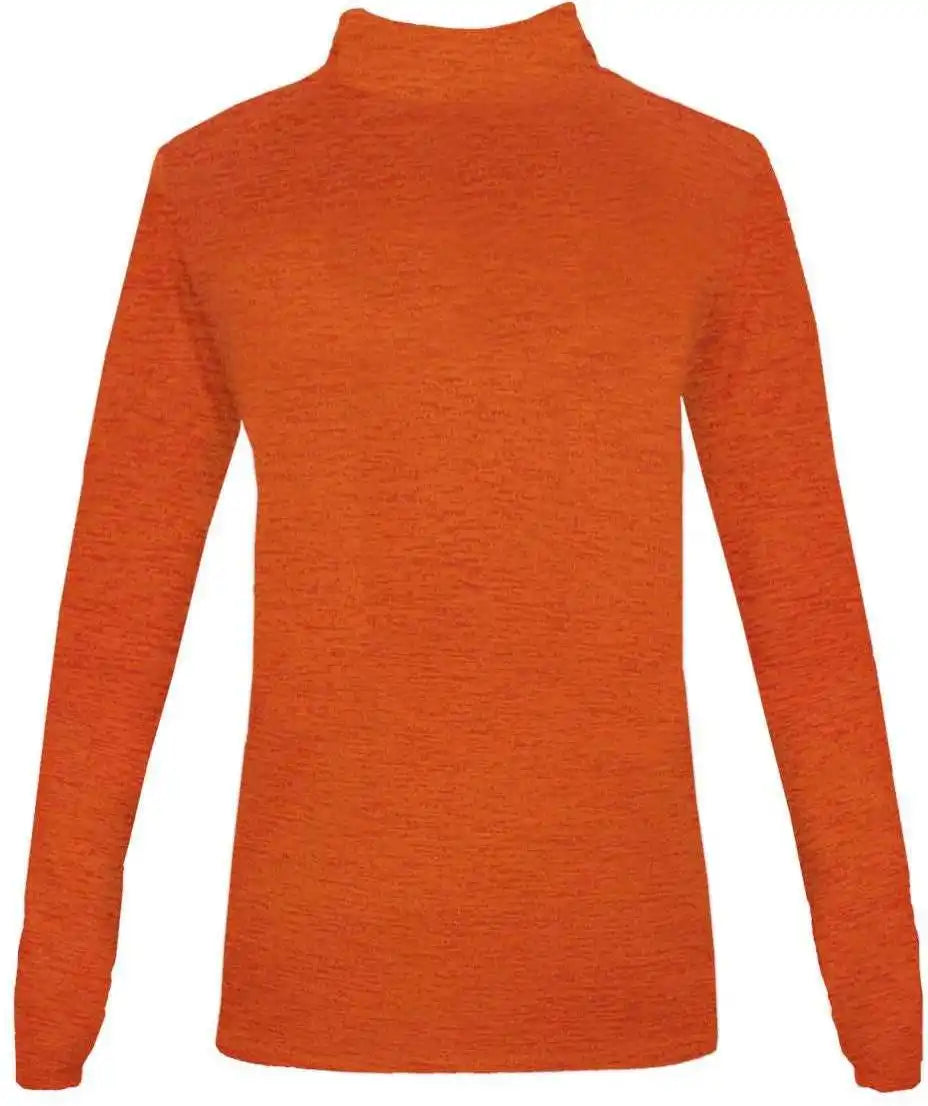 Badger Sport 4173 Tonal Blend Ladies 1/4 Zip - Orange