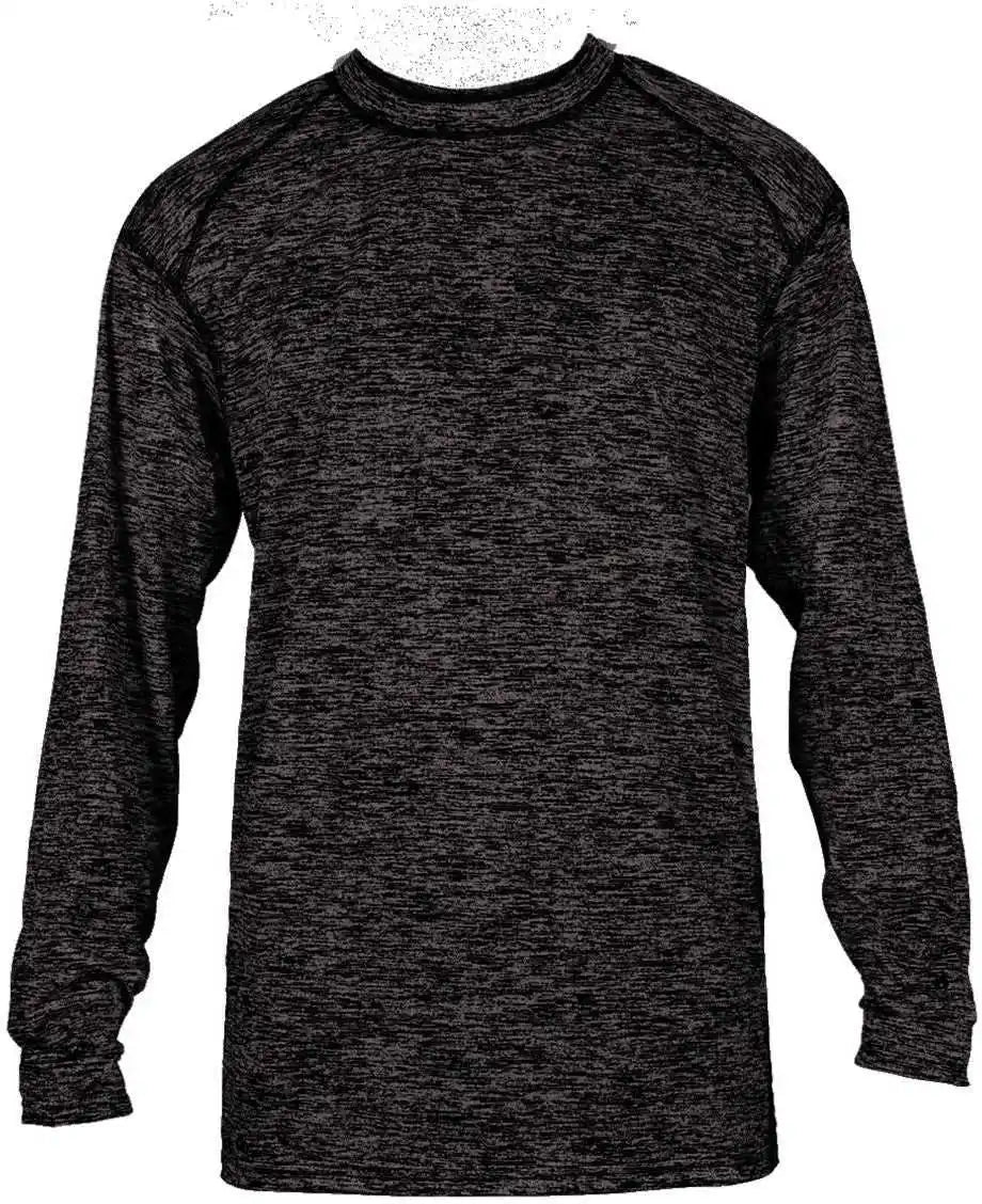 Badger Sport 4174 Tonal Blend Long Sleeve Tee - Black