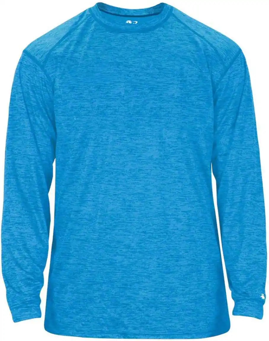 Badger Sport 4174 Tonal Blend Long Sleeve Tee - Electric Blue