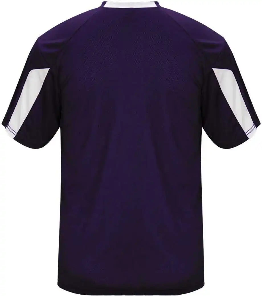Badger Sport 4176 Striker Tee - Purple White