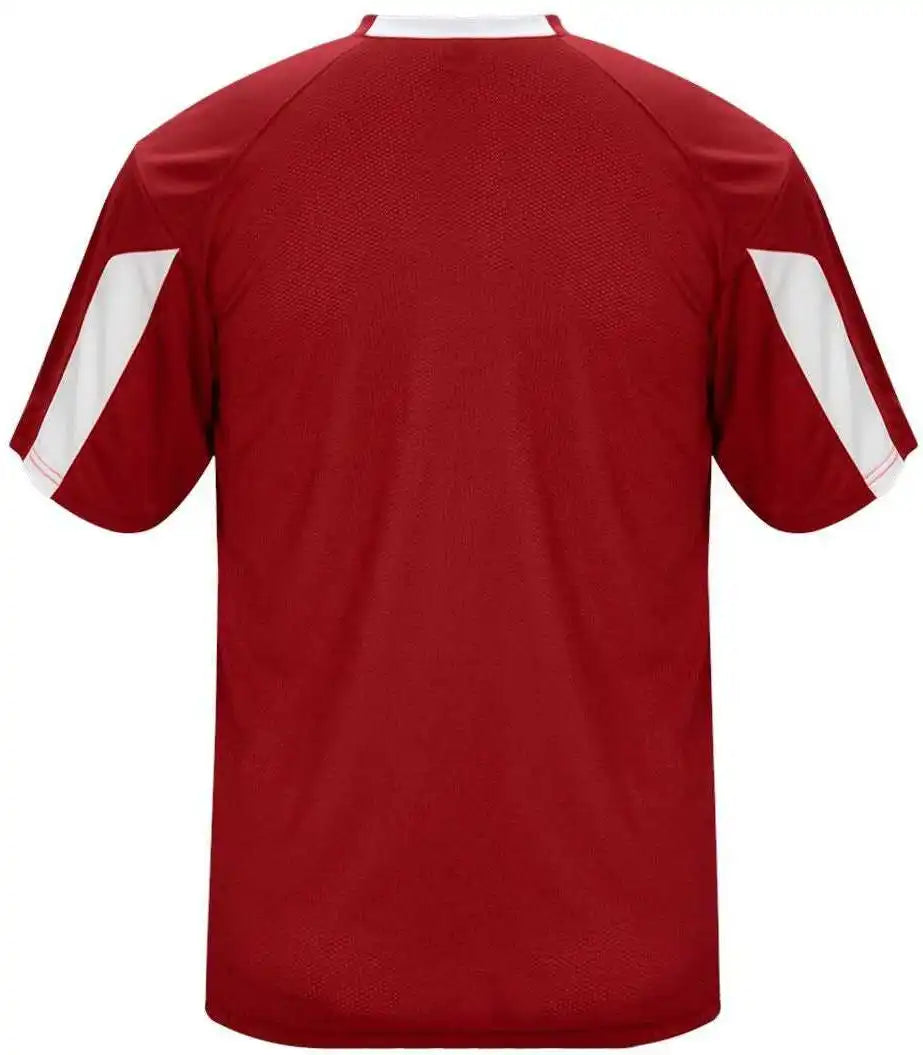 Badger Sport 4176 Striker Tee Red White